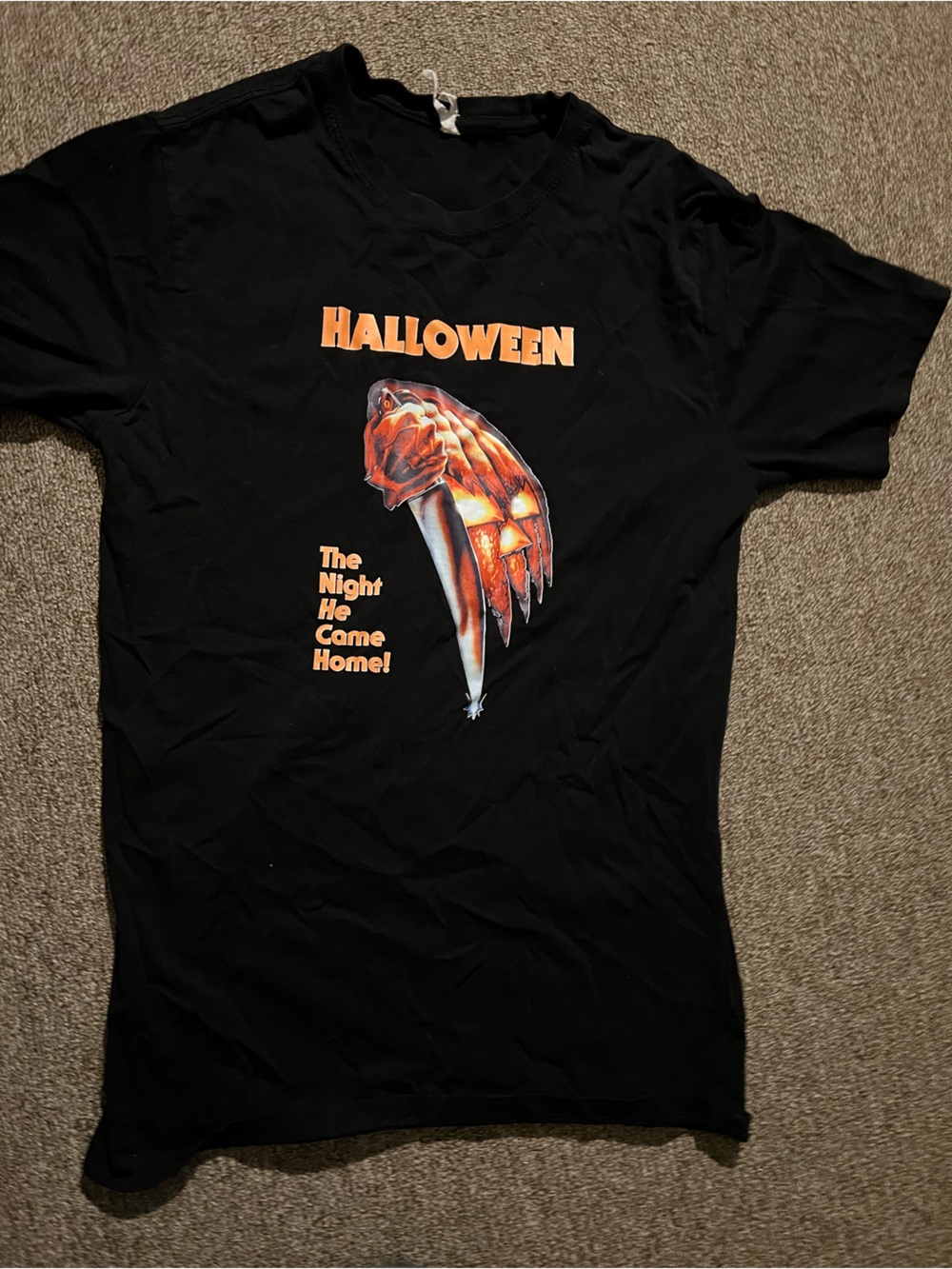 Halloween Graphic Black Short-Sleeve Tee